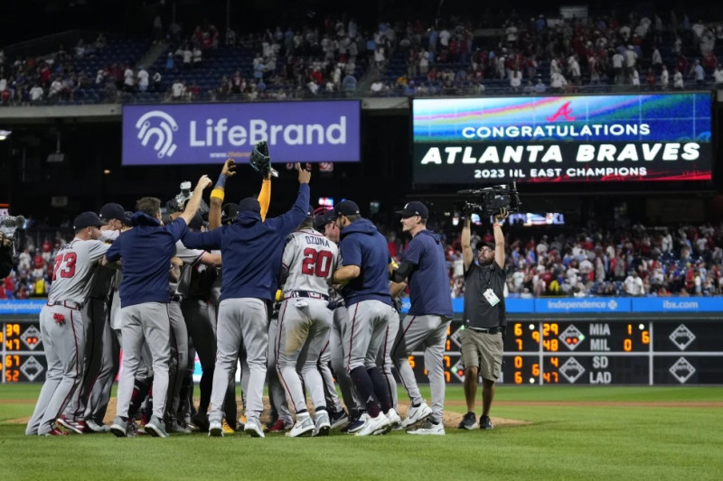 Bravos de Atlanta aseguran su sexto título seguido en el Este de la Liga Nacional