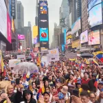 Venezolanos en NY atendieron el llamado mundial en contra del fraude electoral de su país