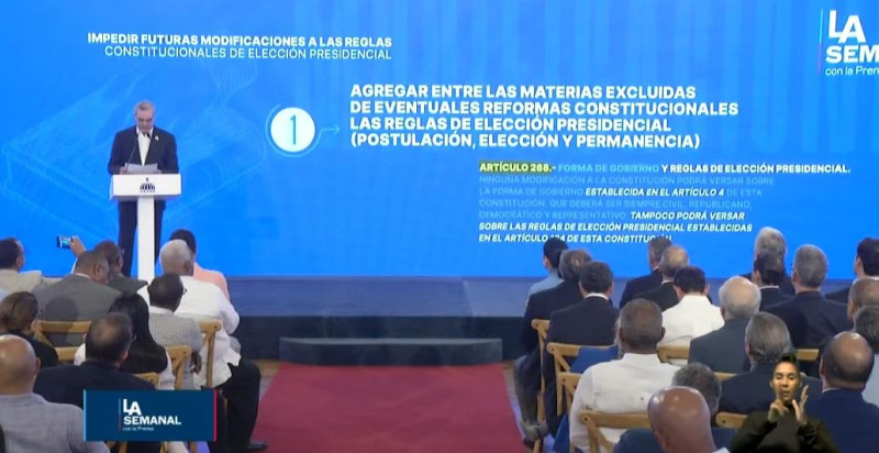 De “clamor” del pueblo a ser refutada por sus propios legisladores: El camino de la reforma constitucional de Abinader