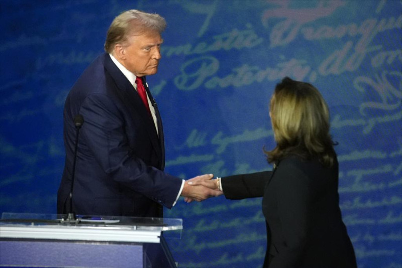 Trump y Harris detallan sus contrastantes visiones durante intenso debate presidencial