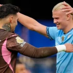 Portero Ederson realiza gran asistencia para Erling Haaland