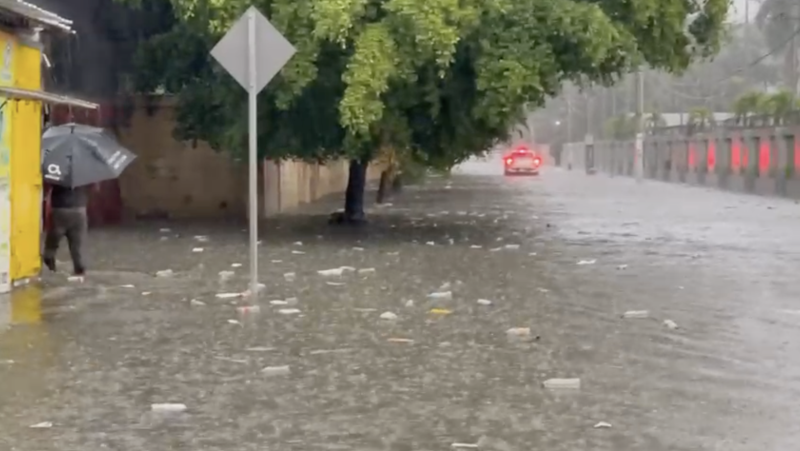 Fuertes lluvias causan estragos en Santiago y en zonas del Cibao