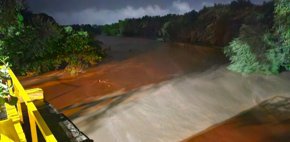 Río Masacre en Dajabón registra fuerte crecida por lluvias tras la incidencia de una vaguada