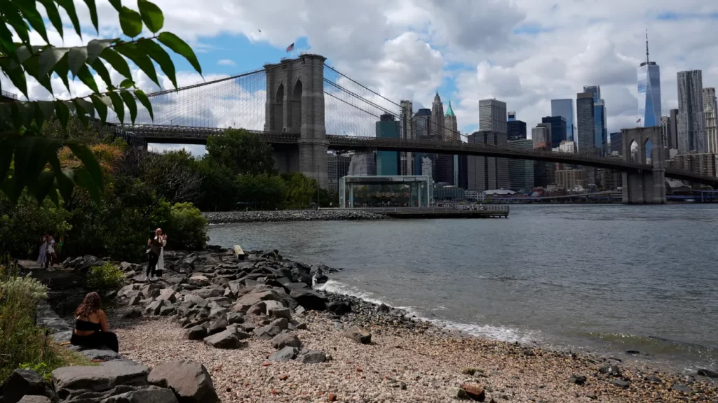 Policía salva a hombre que quería saltar del puente de Brooklyn y quitarse la vida