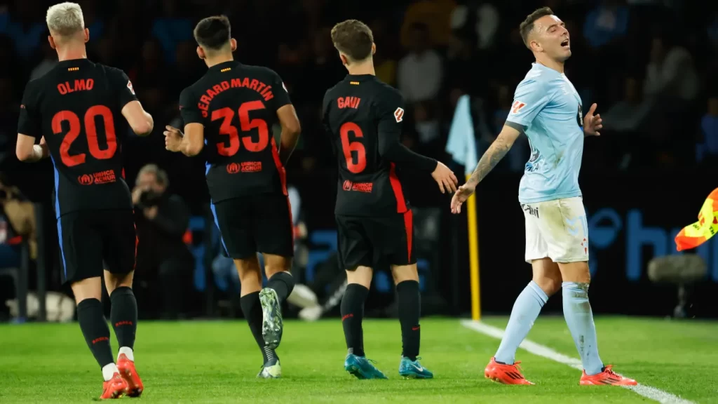 Dos goles en tres minutos evitan triunfo del Barcelona ante Celta