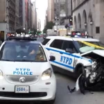 Fiesta navideña de NYPD terminó en choque y policías borrachos