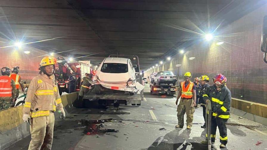 Tres personas fueron atendidas tras accidente en túnel de la 27 de Febrero