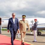 El presidente Luis Abinader regresó al país de su visita a Qatar