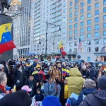 Venezolanos en NY atendieron el llamado mundial para presionar la salida de Nicolás Maduro