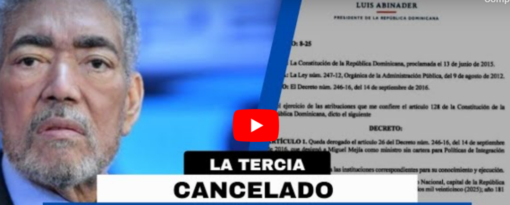 La Tercia, cancelado después de 8 años en el gobierno