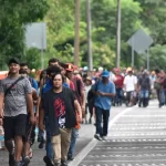 Caravana de migrantes partió del sur de México con la intención de llegar a EE.UU.