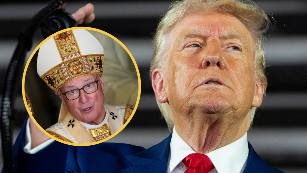 Trump dice que le gustaría ser papa, pero se inclina por Timothy Dolan, cardenal de Nueva York