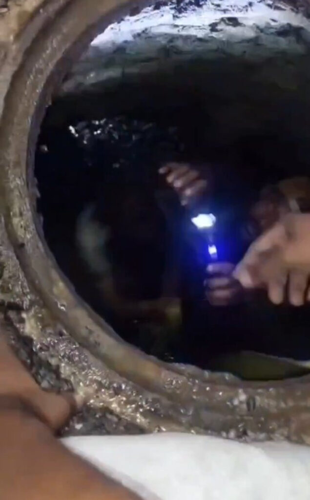 Sherlyn permaneció 8 horas en un túnel inundado y oscuro